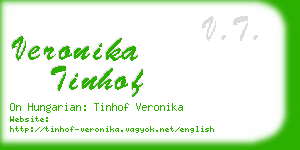 veronika tinhof business card